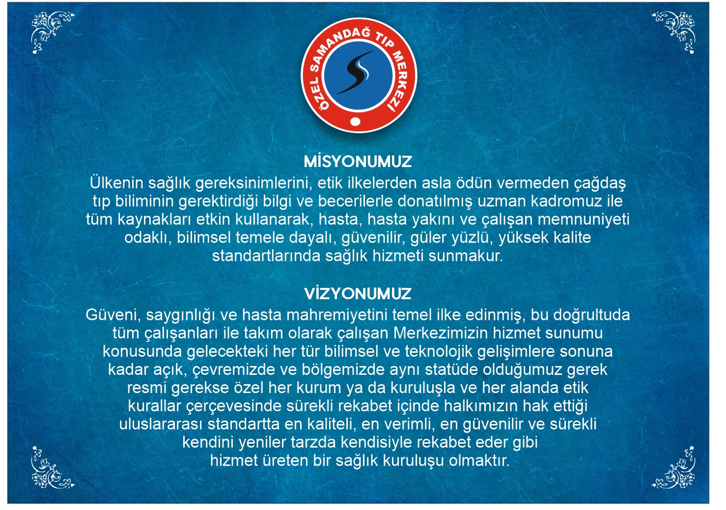 Misyonumuz Vizyonumuz